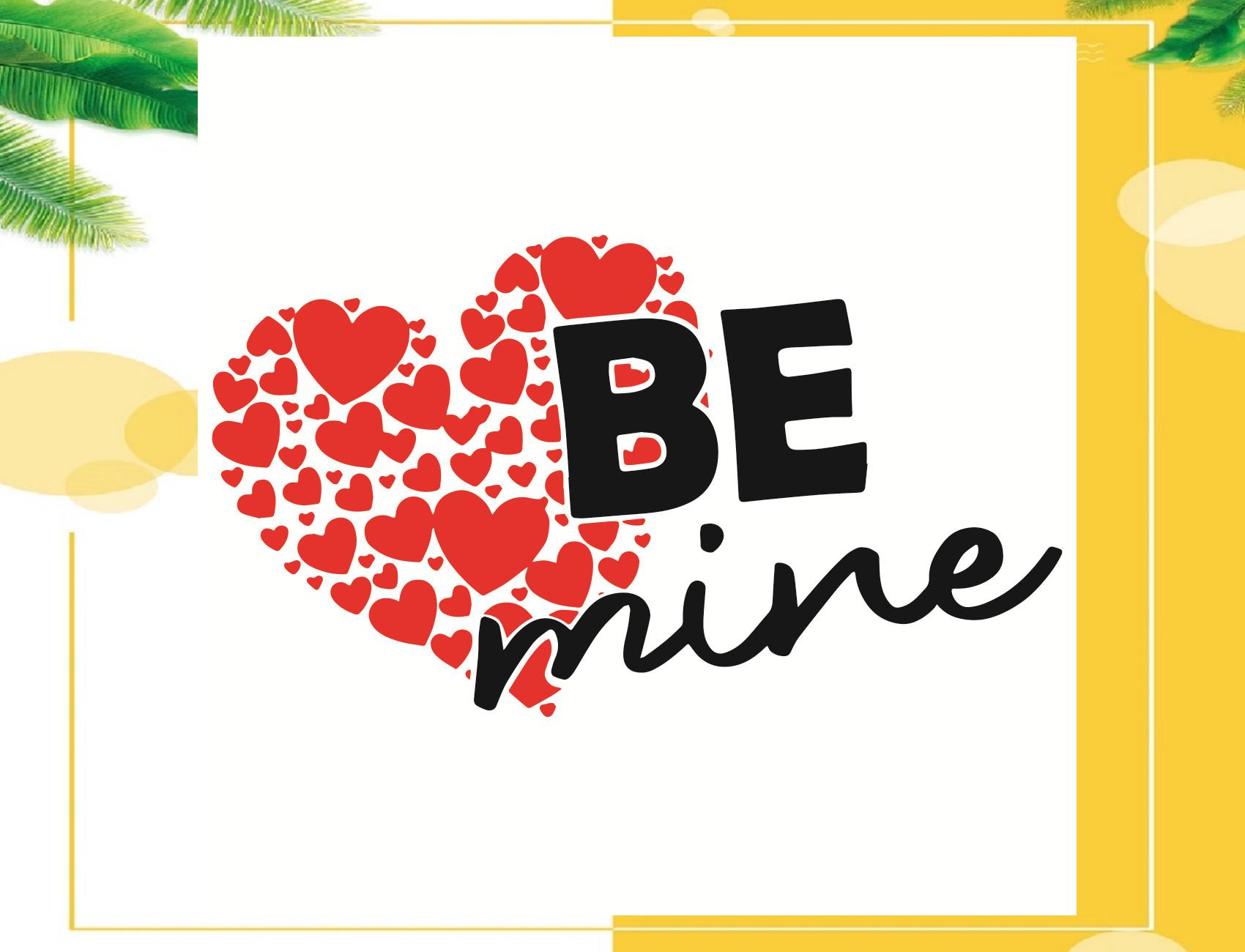 Be Mine Hearts Svg, Valentine Svg