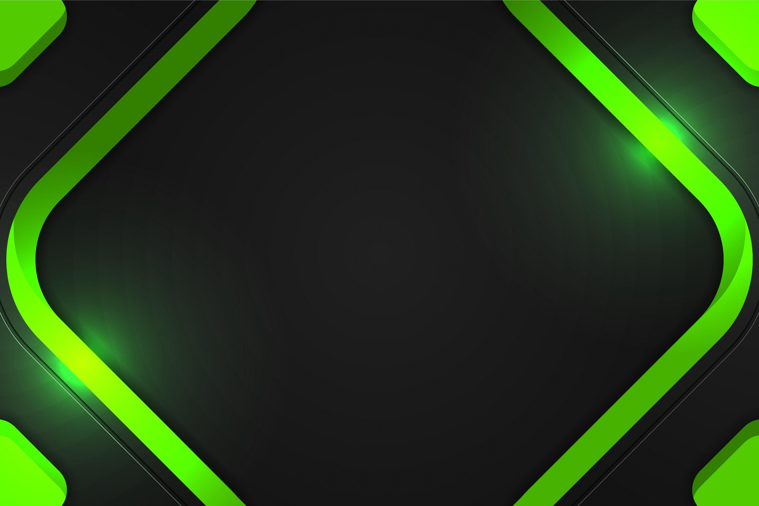 Modern Background Black and Green