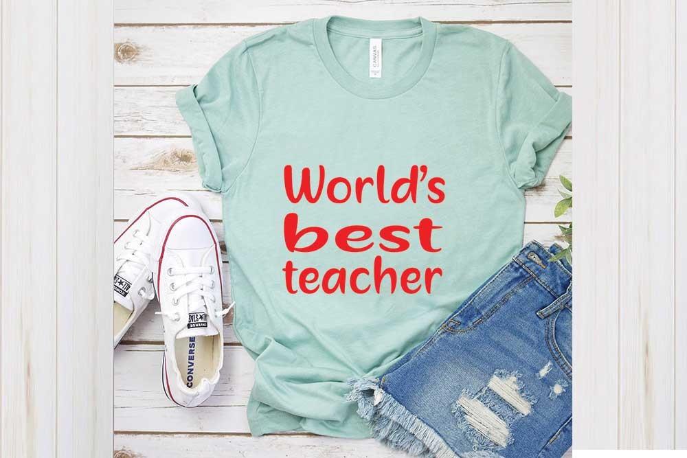 Student Svg Design, World’s Best Teacher