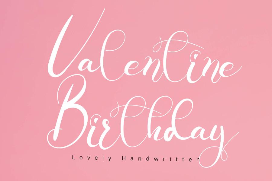 Valentine Birthday Font