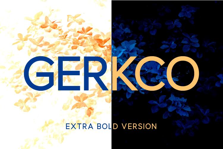 Gerkco Extra Bold Font