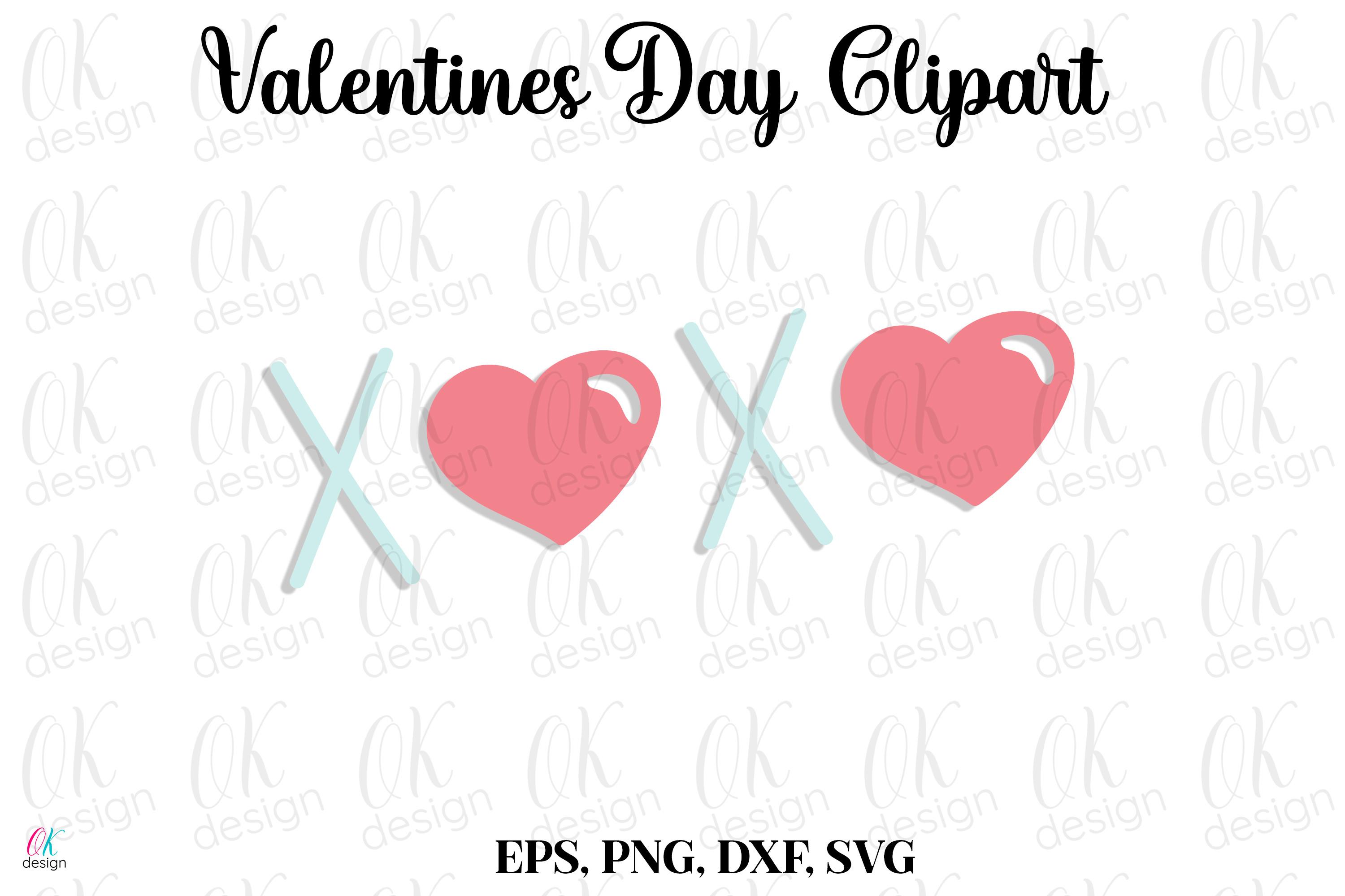 Valentines Clipart SVG, DXF, PNG Files.