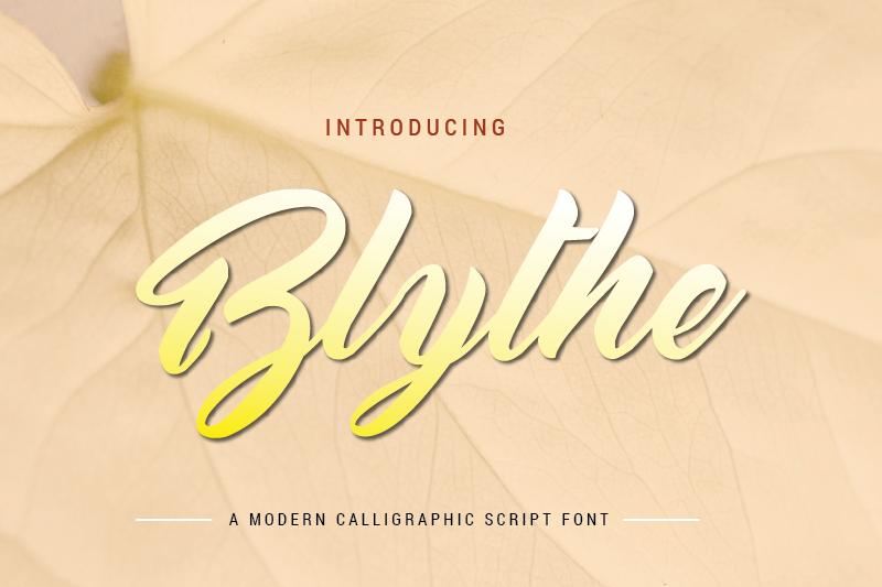 Blythe Font