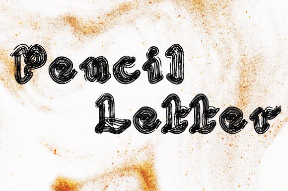 Pencil Letter Font