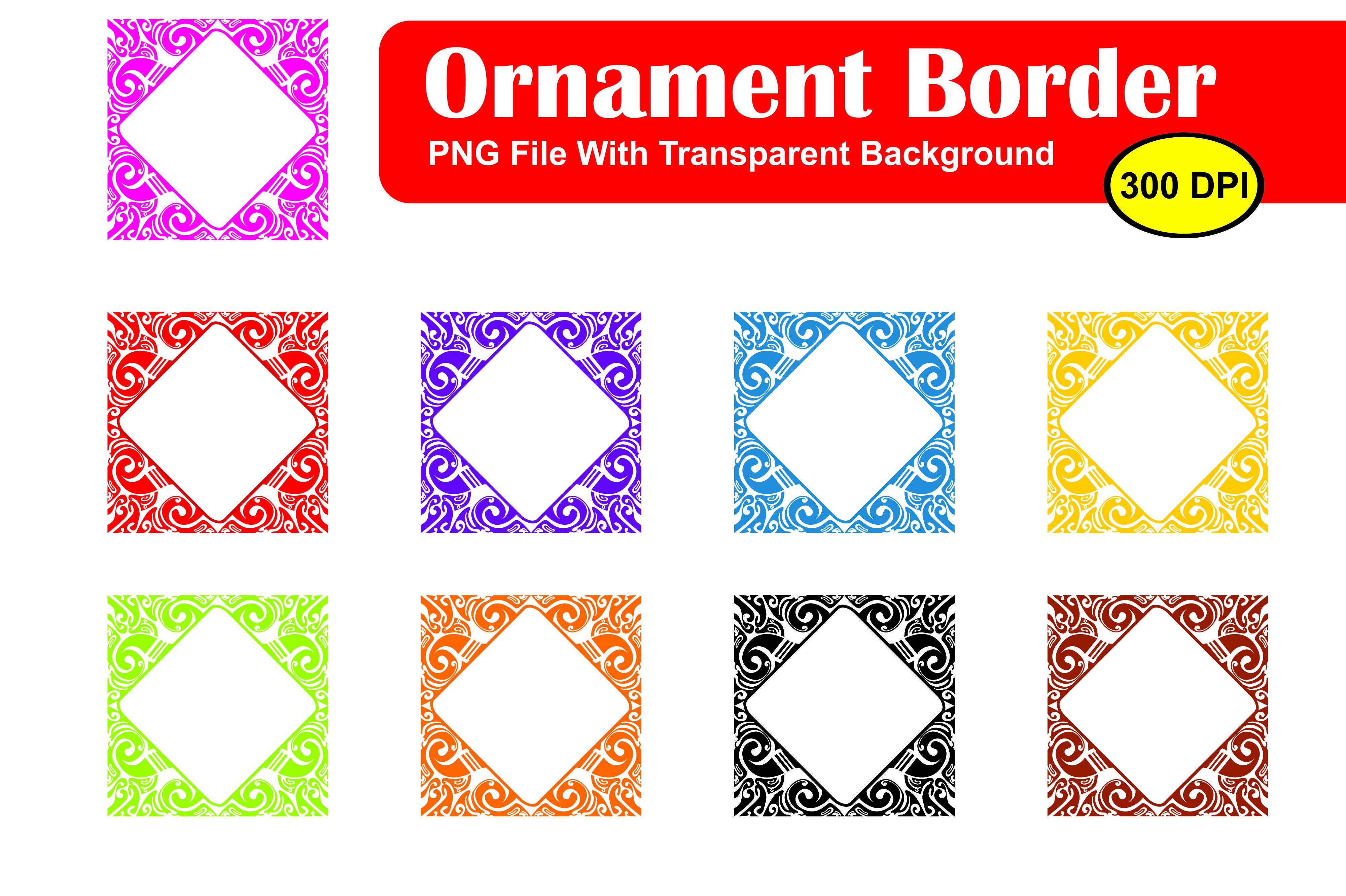 Bundle of Ornament Border Vector