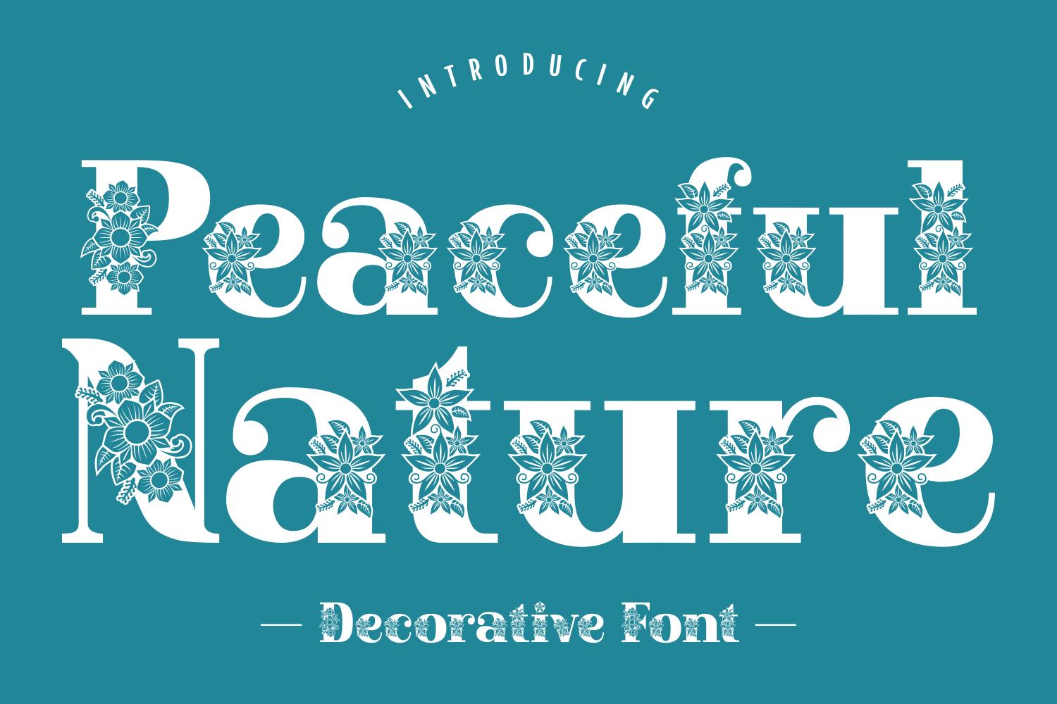Peaceful Nature Font