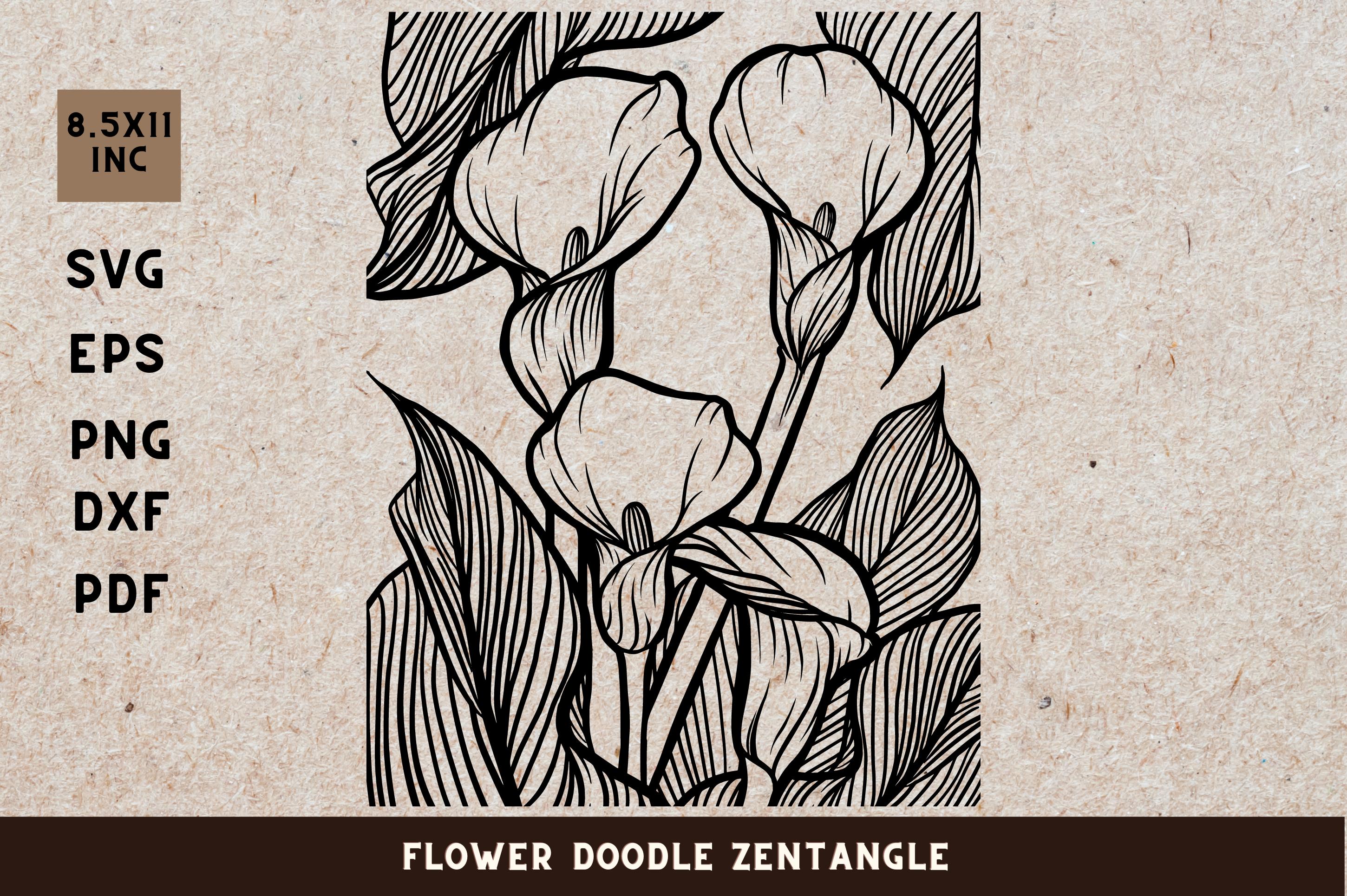 Flower Doodle Zenangle