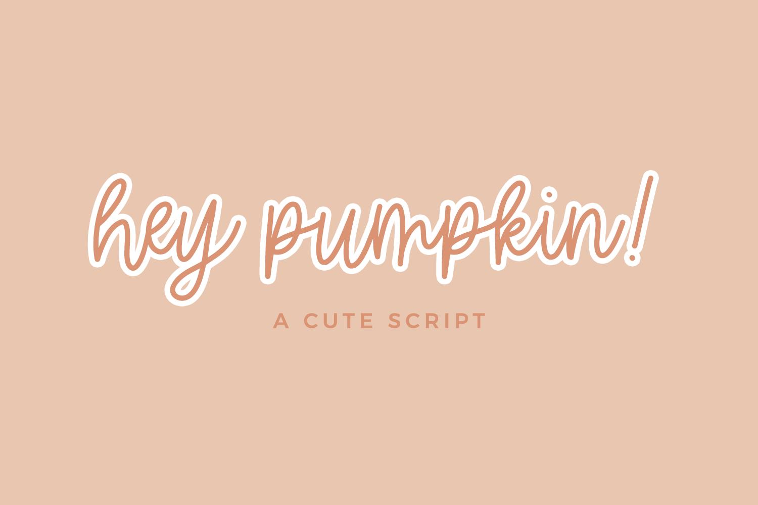 Hey Pumpkin Font