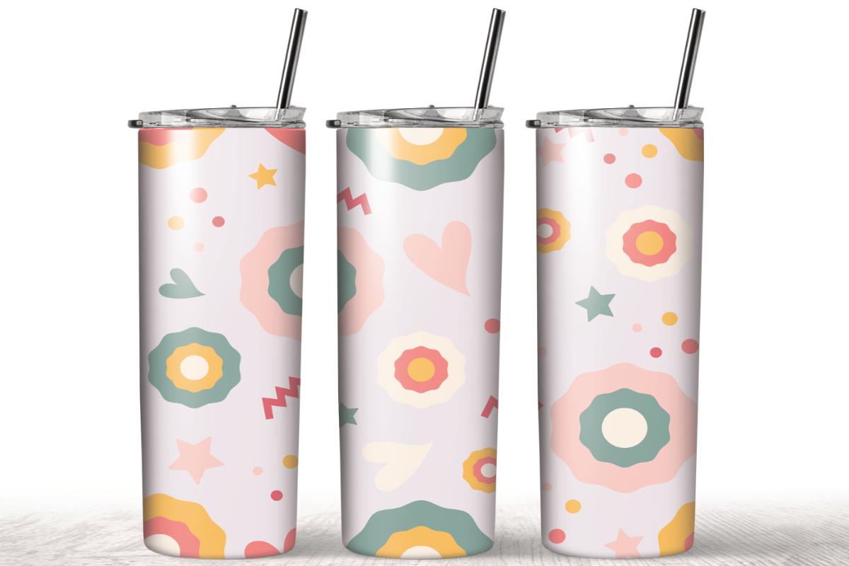 Watercolor Florals Seamless Tumbler