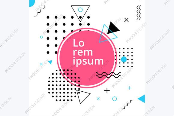 Abstract Geometric Pattern Retro Design