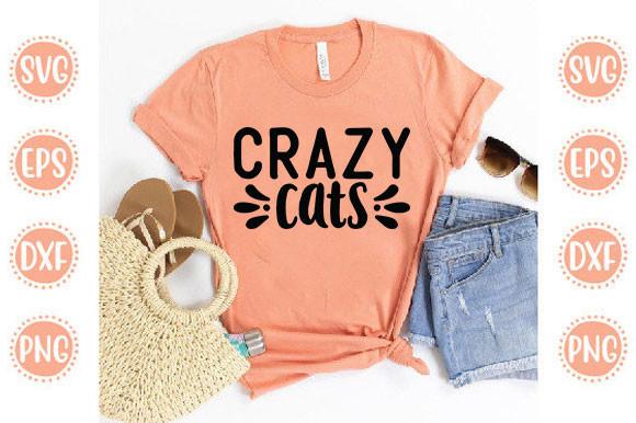 Cat Svg Design, Crazy Cats