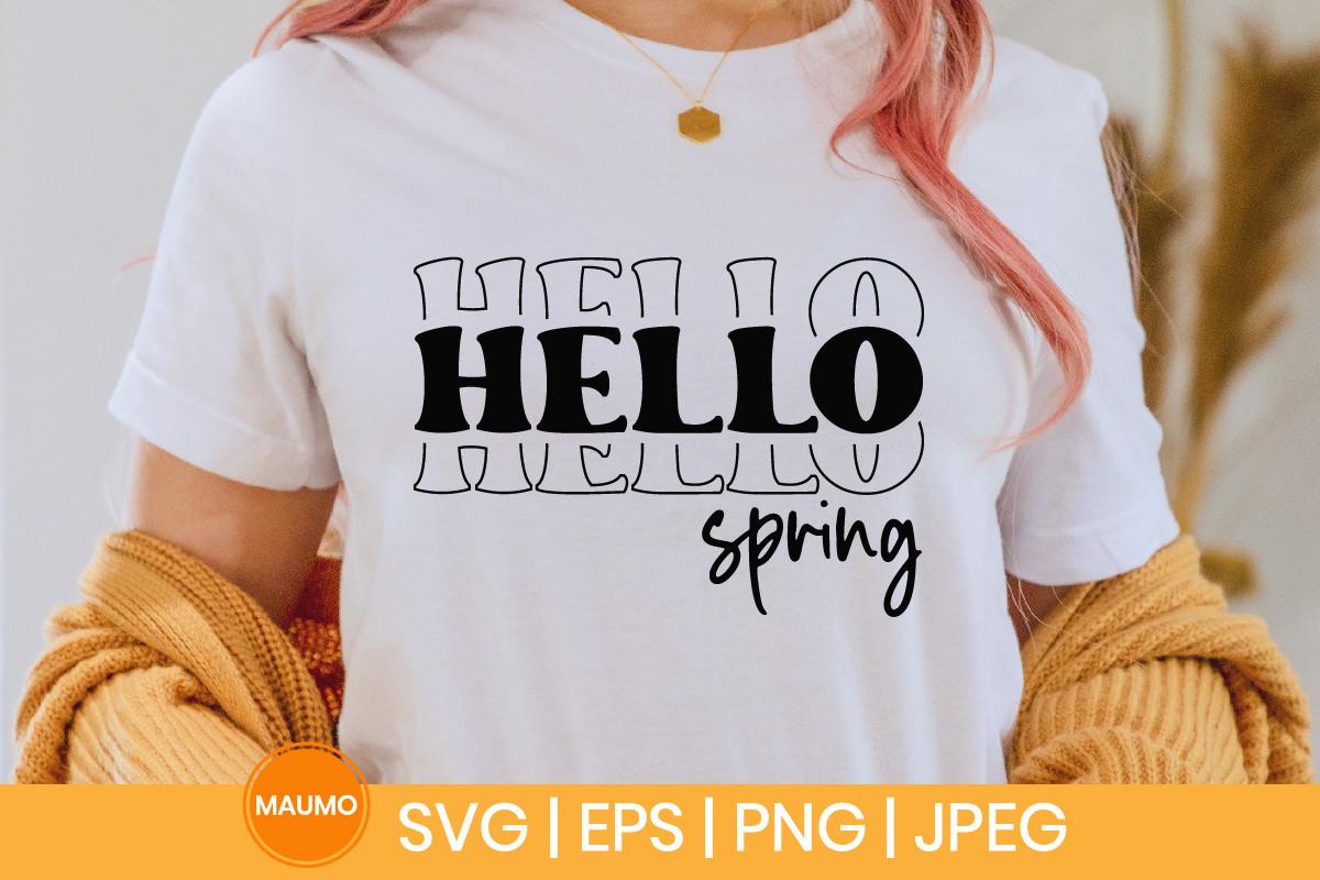 Hello Spring Svg Quote