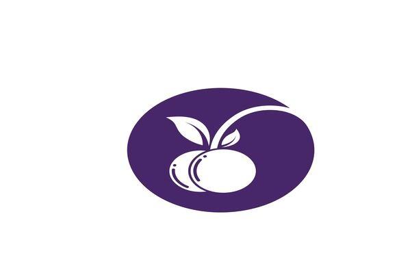 Blue Berry Fruits Icon Vector Template