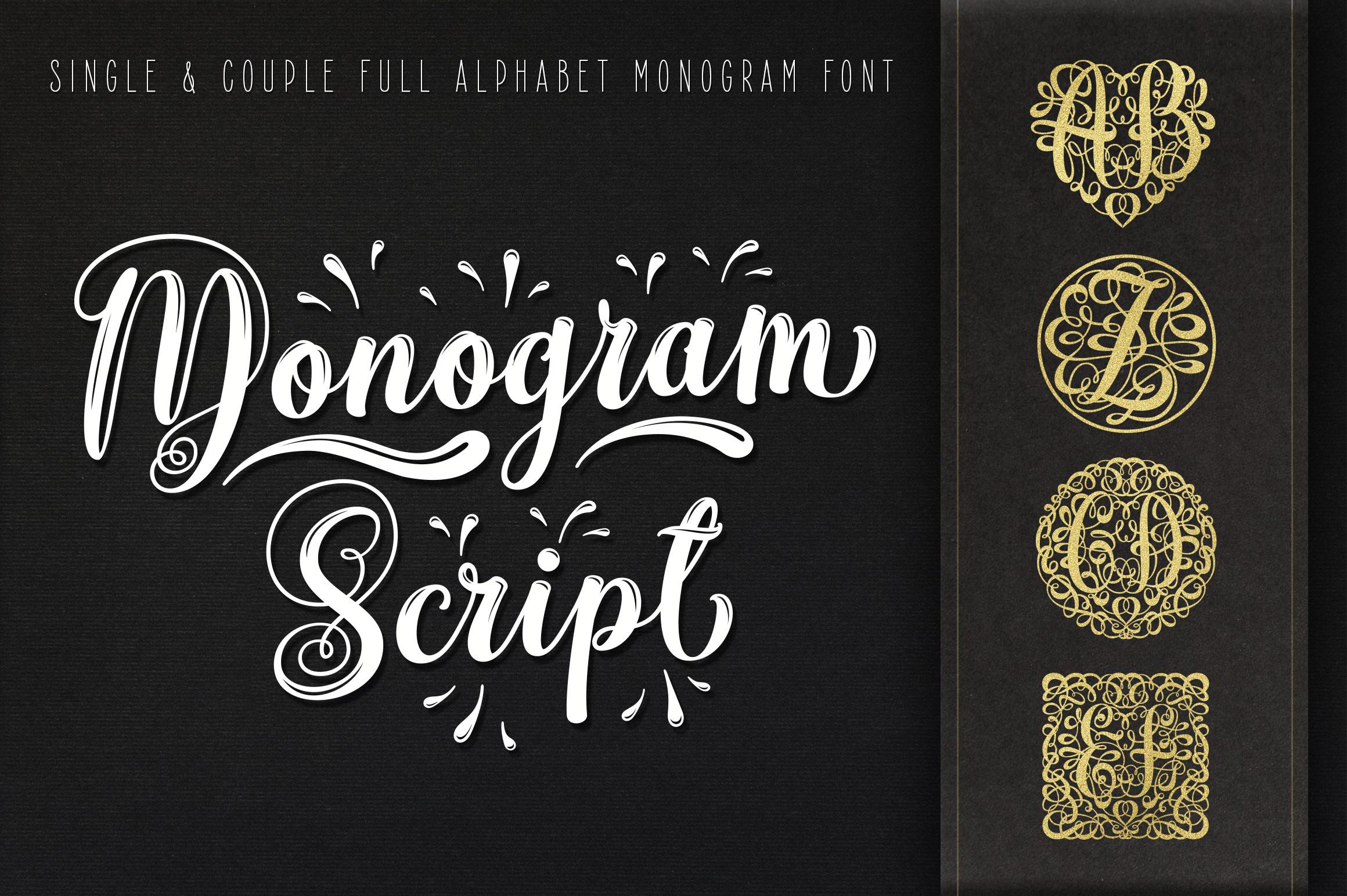 Monogram Script Font