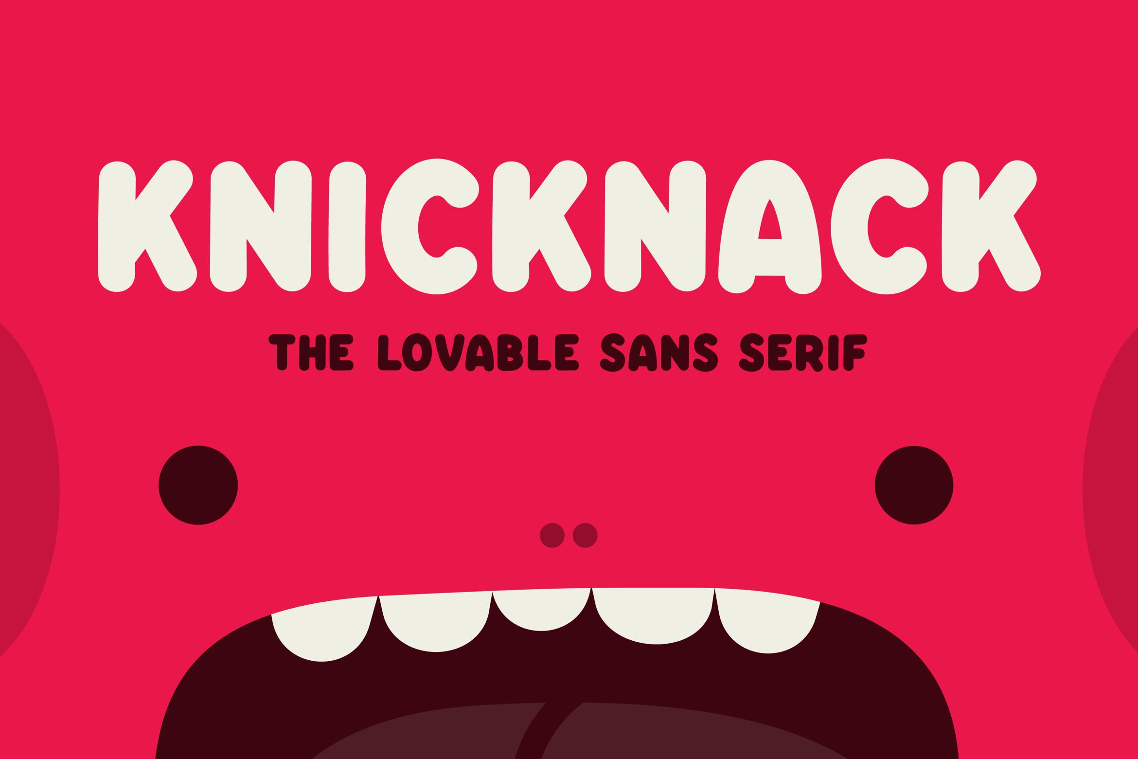 Knicknack Font