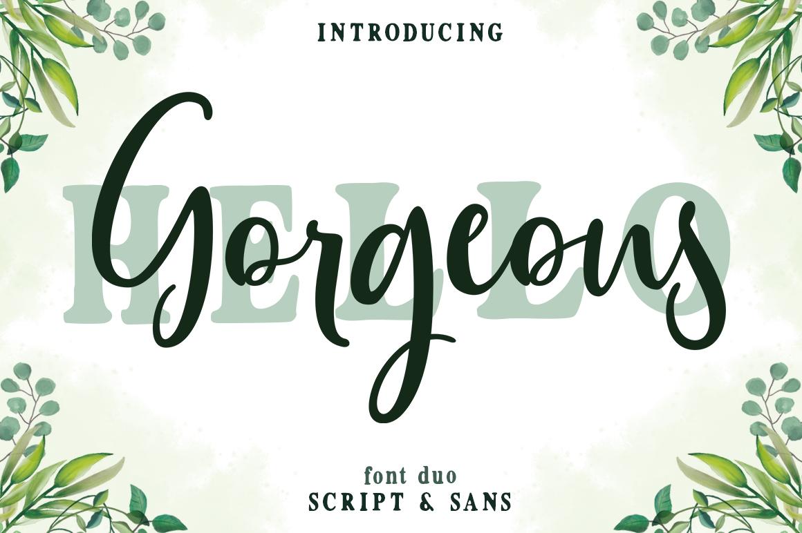 Gorgeous Duo Font