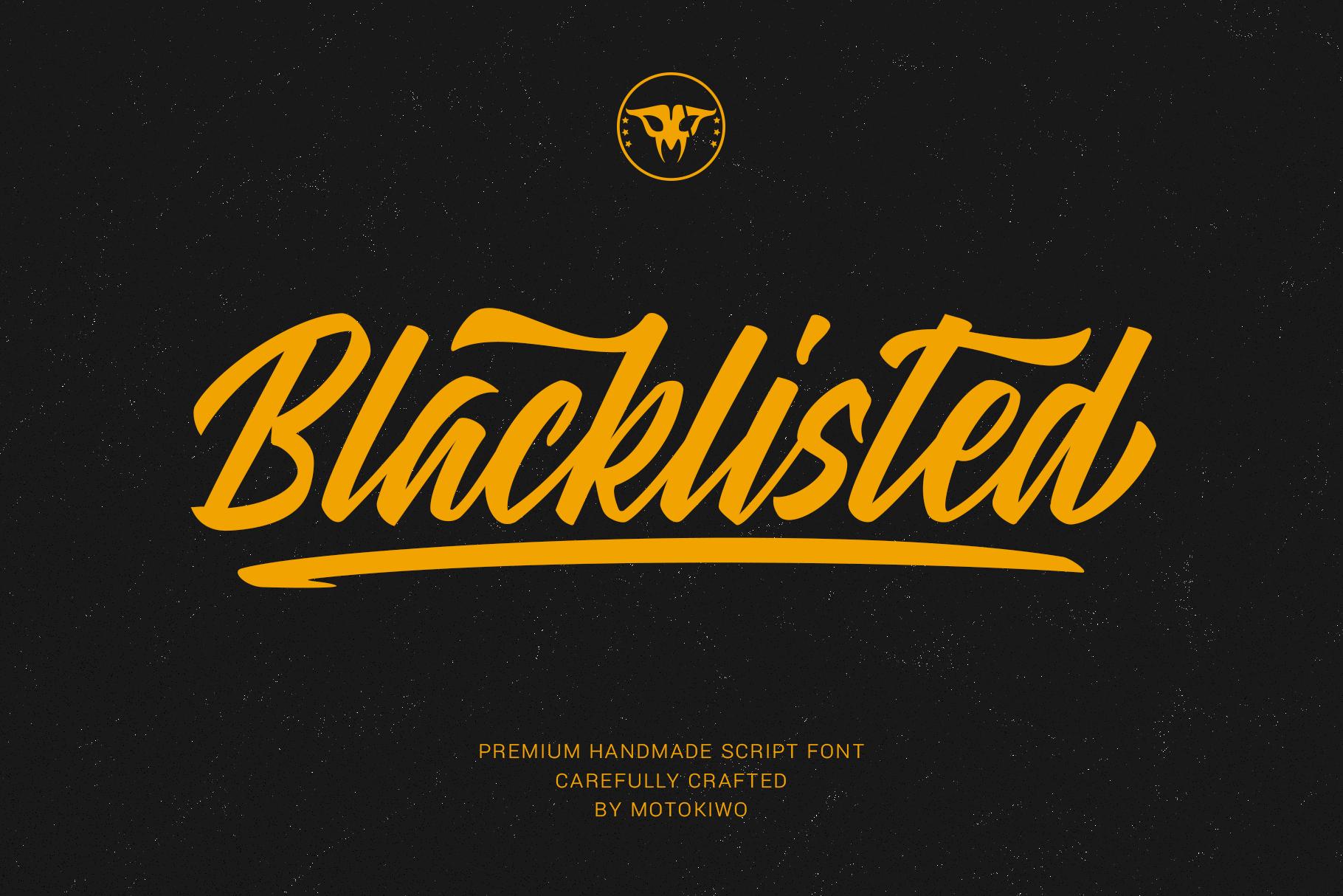Blacklisted Font