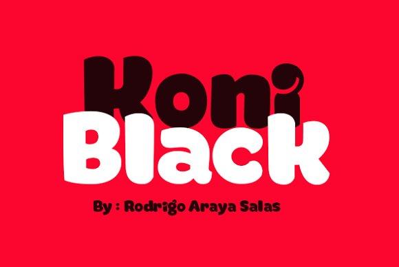 Koniblack Font