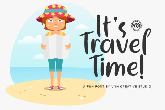 It's Travel Time Font