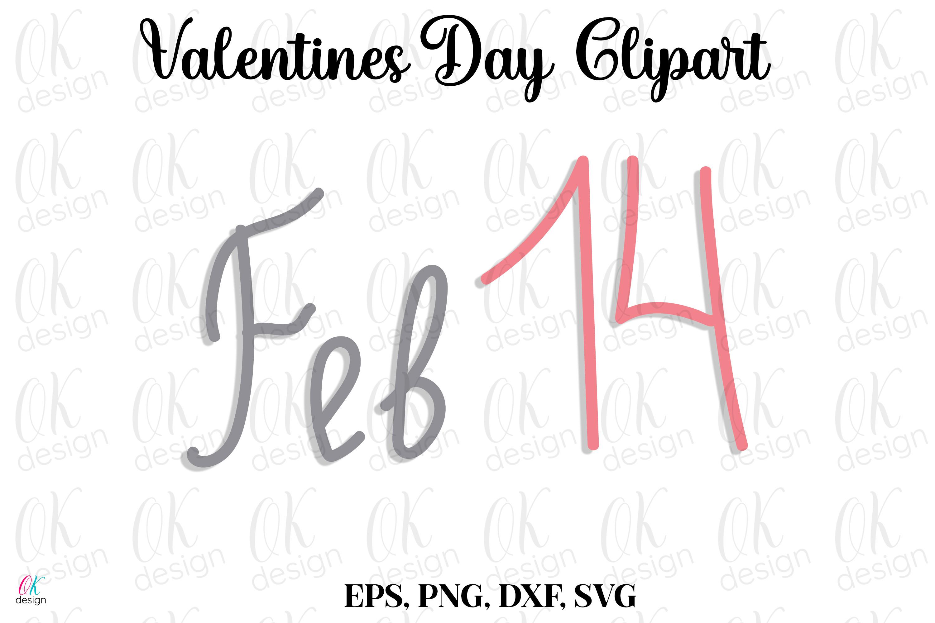 Valentines Clipart SVG, DXF, PNG Files.
