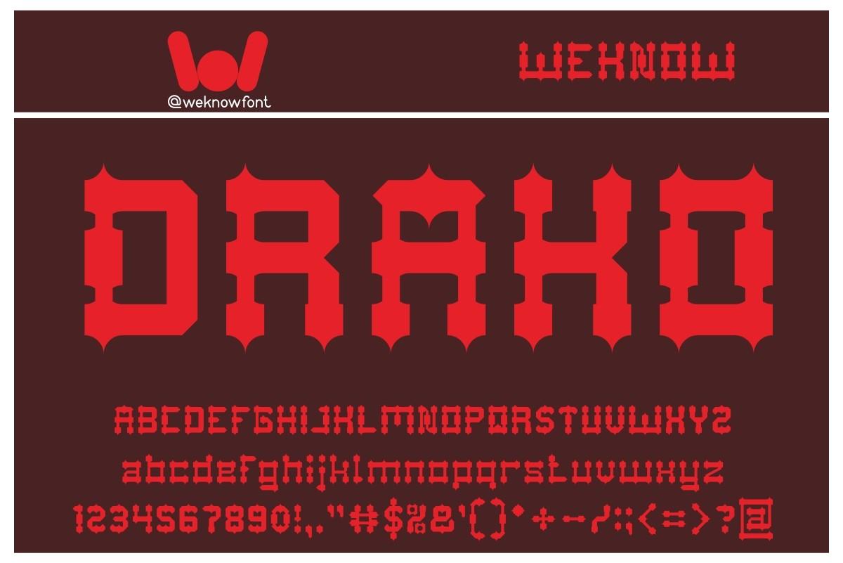 Drako Heart Font