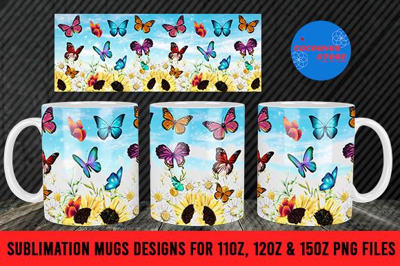 Butterfly Flower SKY Mug