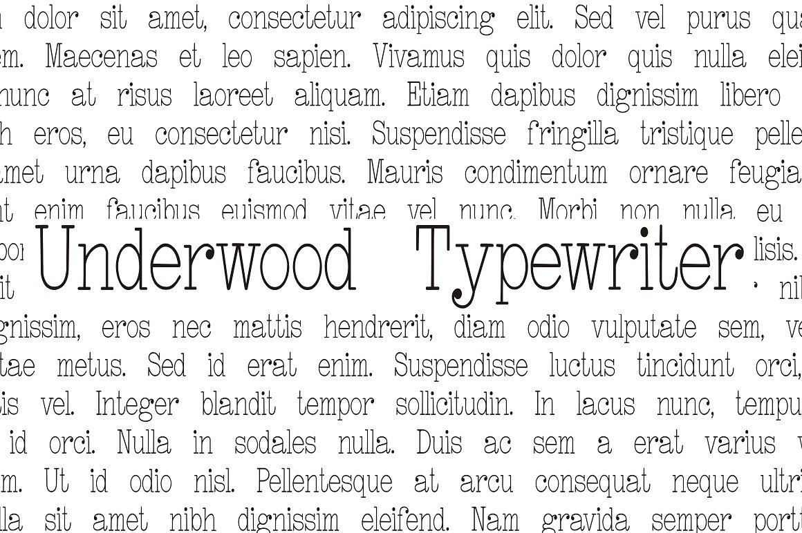 Underwood Typewriter Font