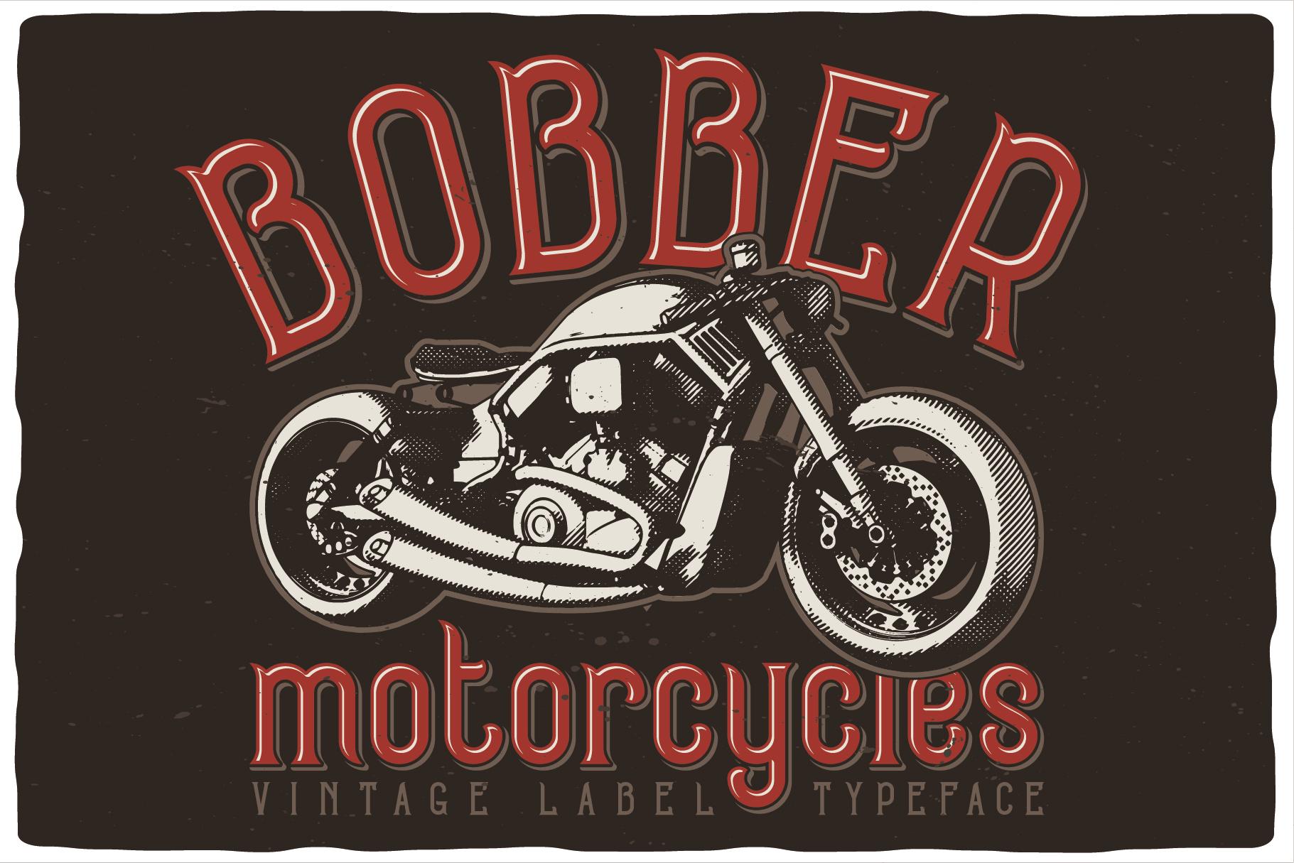 Bobber Motorcycles Font