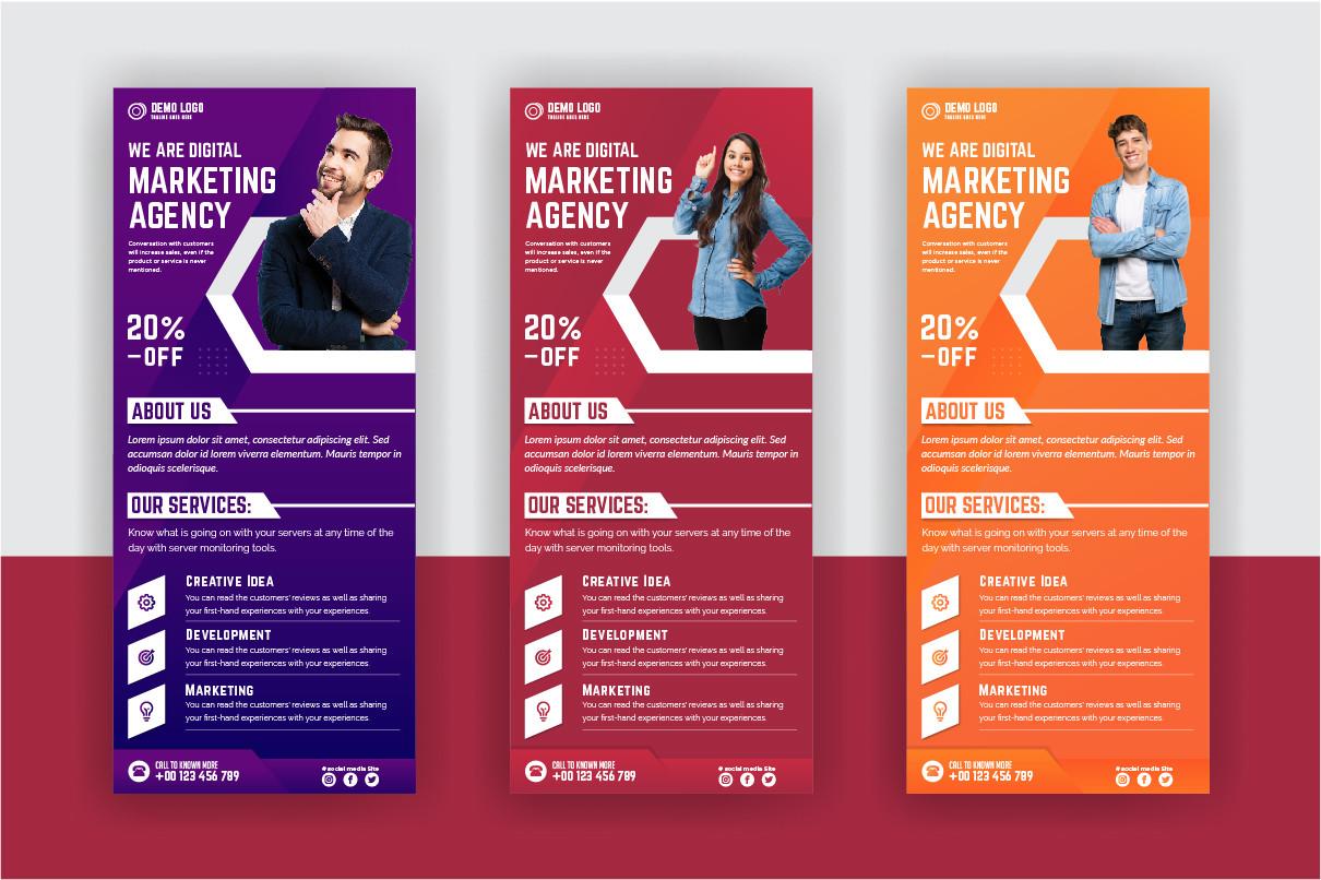 Digital Marketing Agency Roll Up Banner