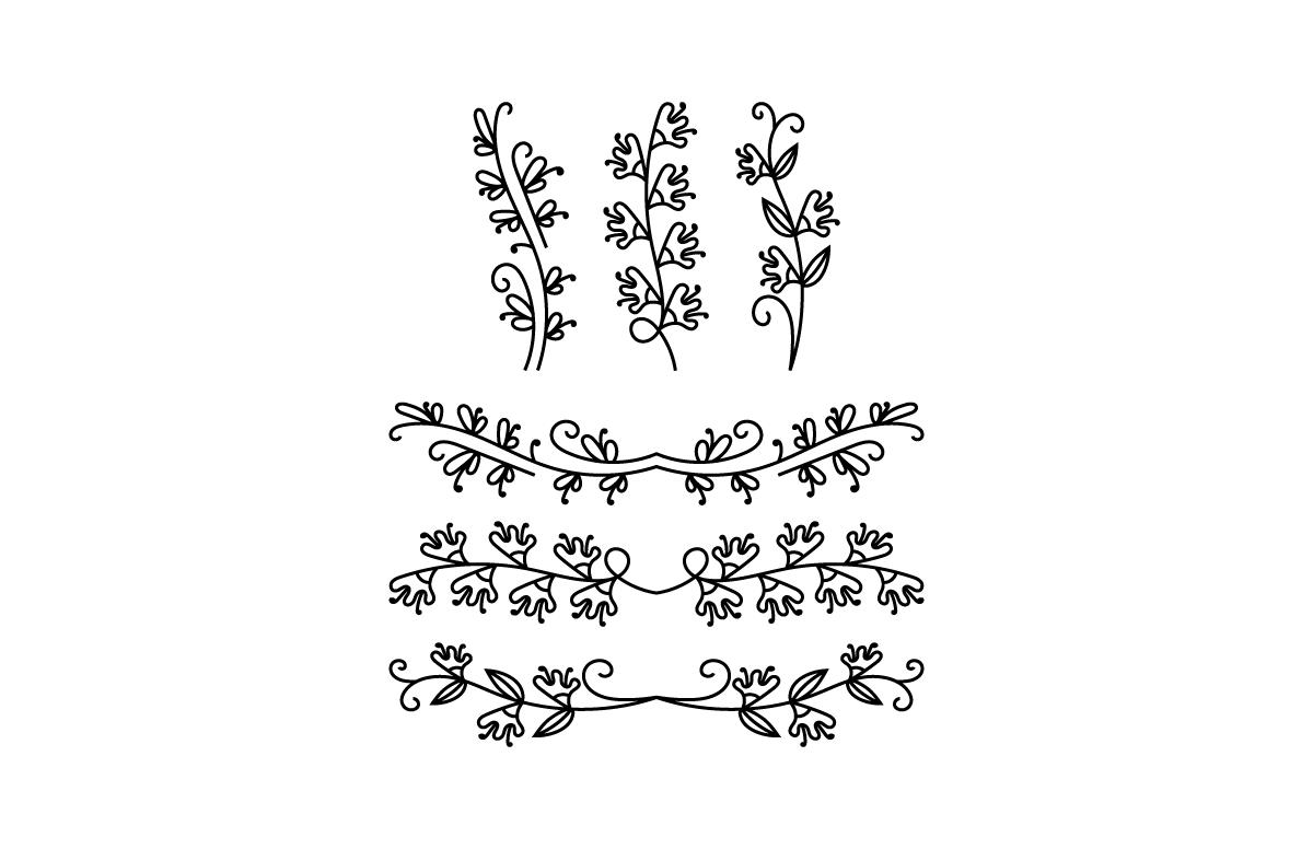 Flower & Text Divider Bundle