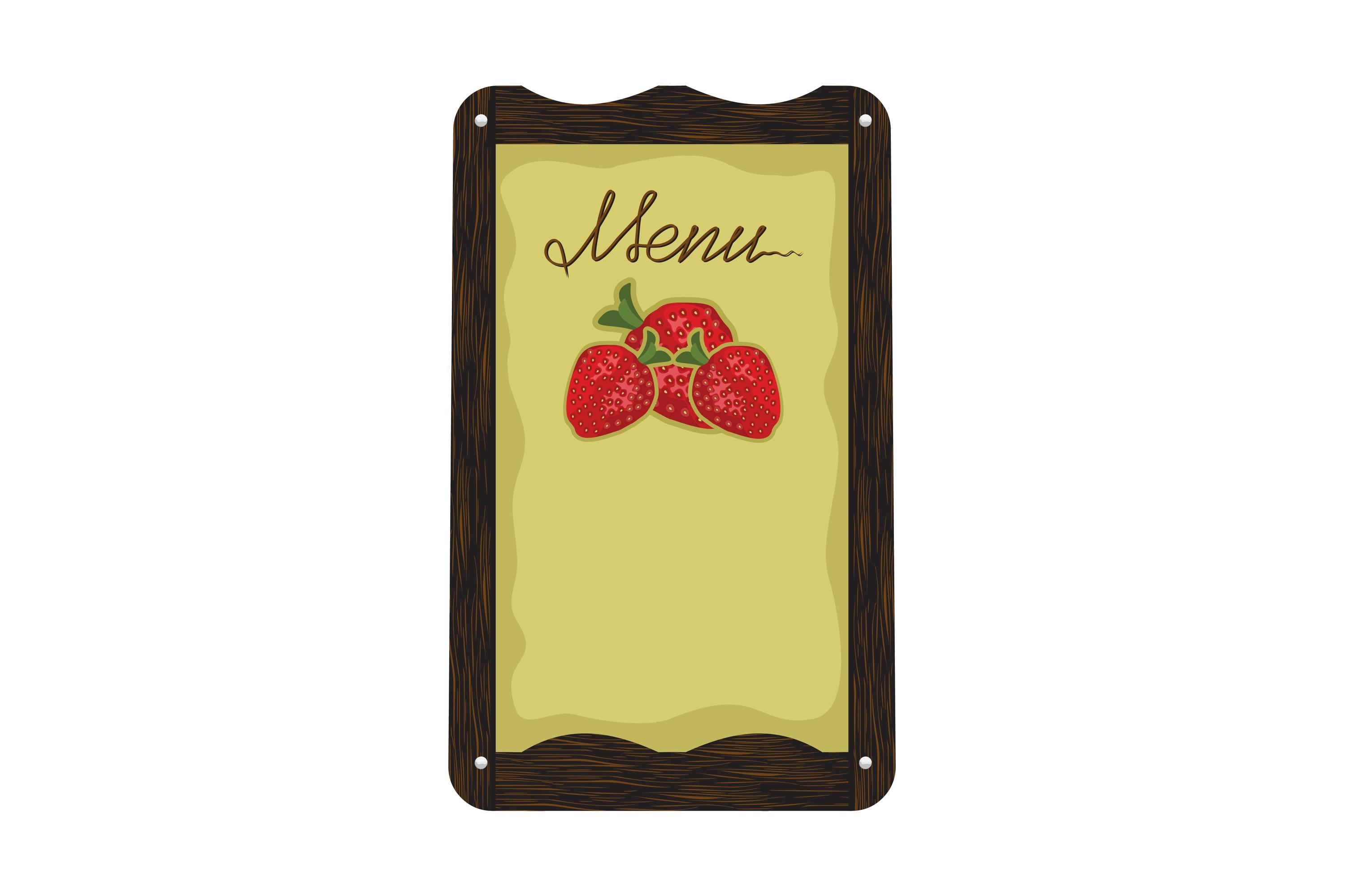 Menu Board Outside a Restaurant or Cafe