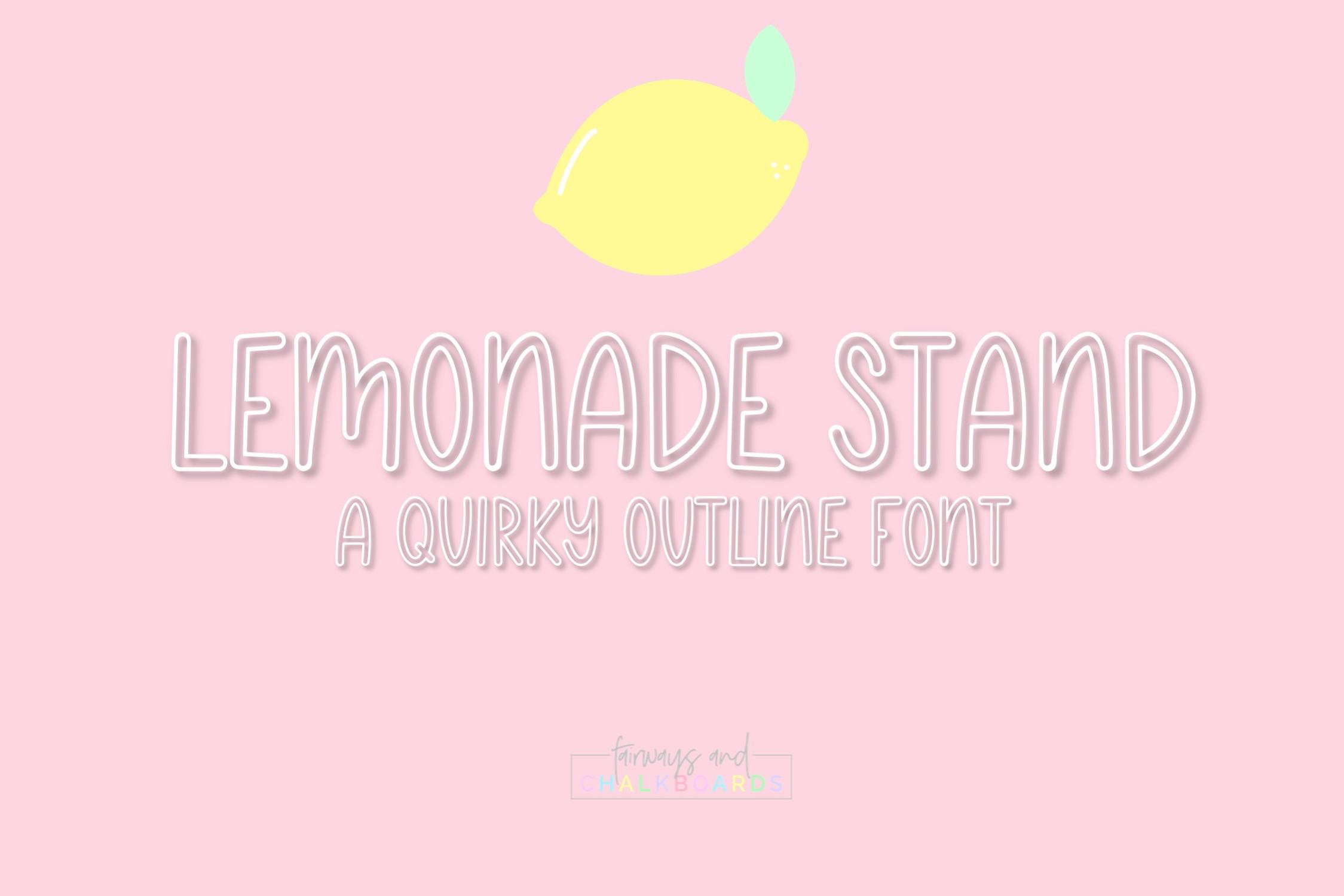 Lemonade Stand Font