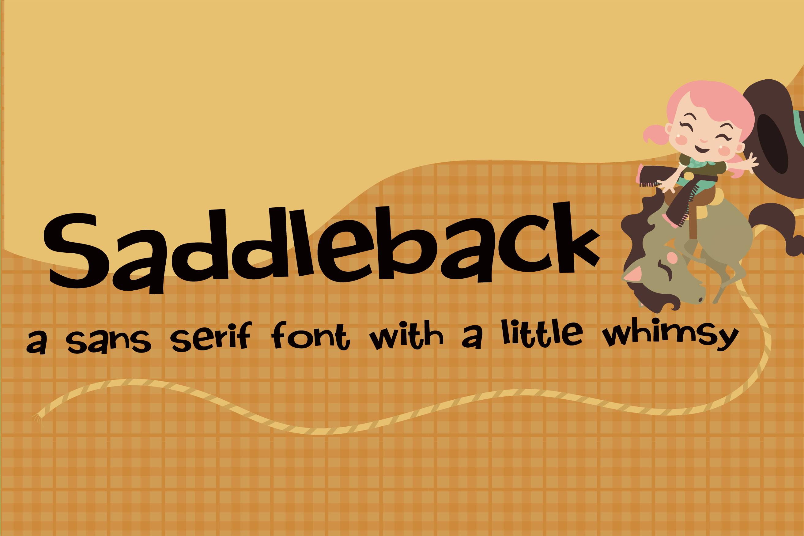 Saddleback Font
