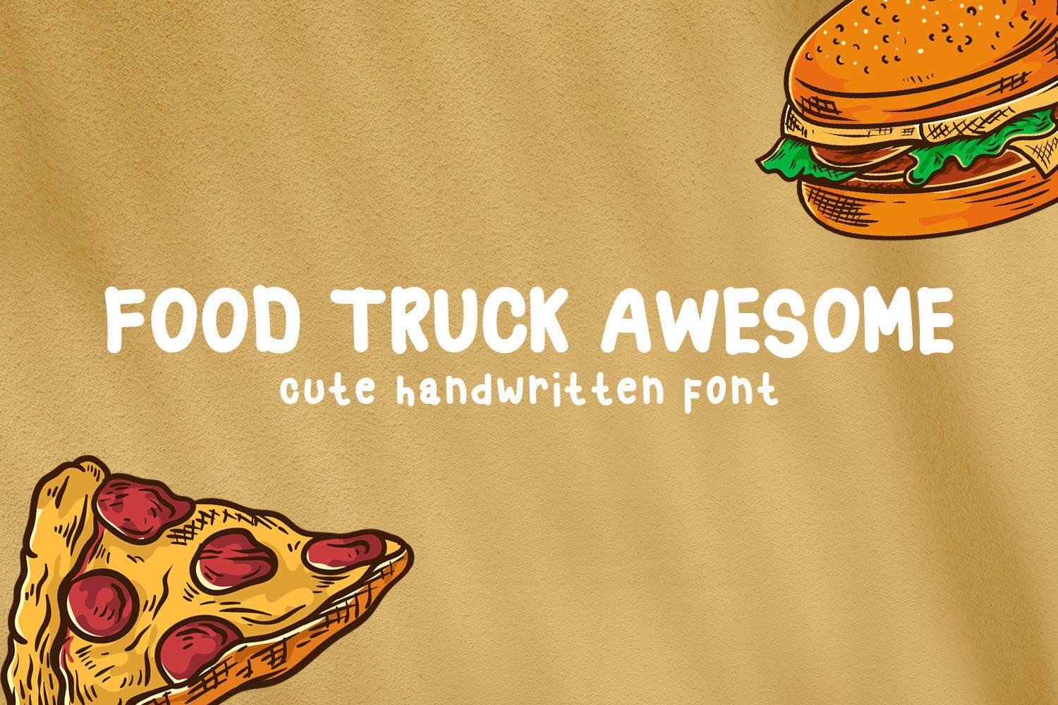 Food Truck Awesome Font