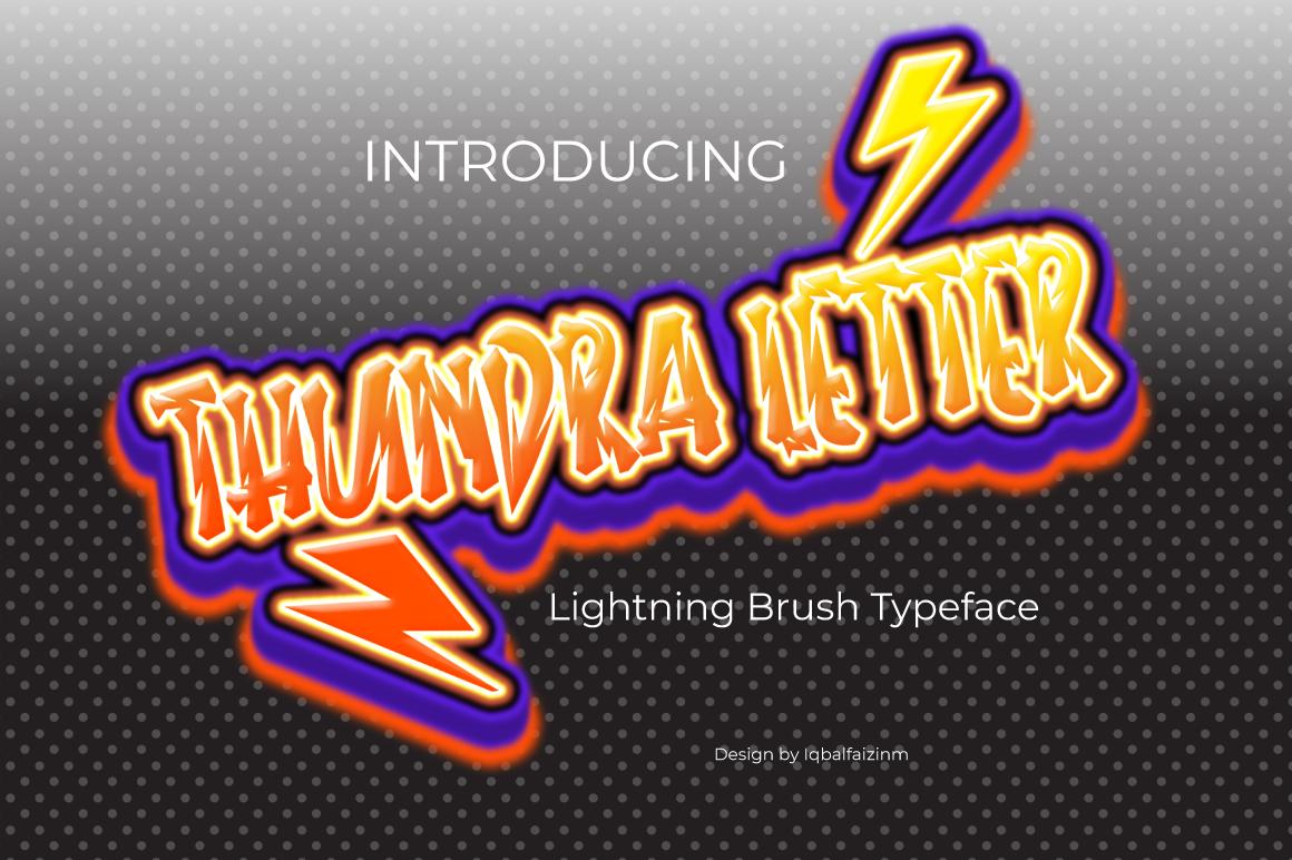 Thundra Letter Font