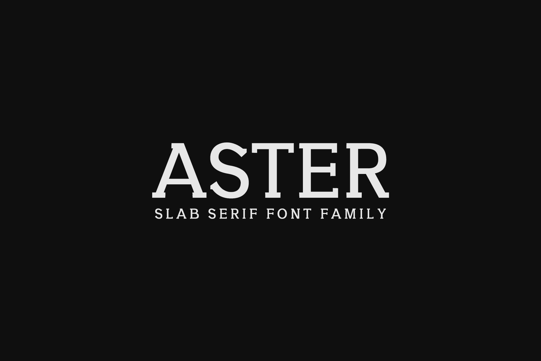 Aster Family Font