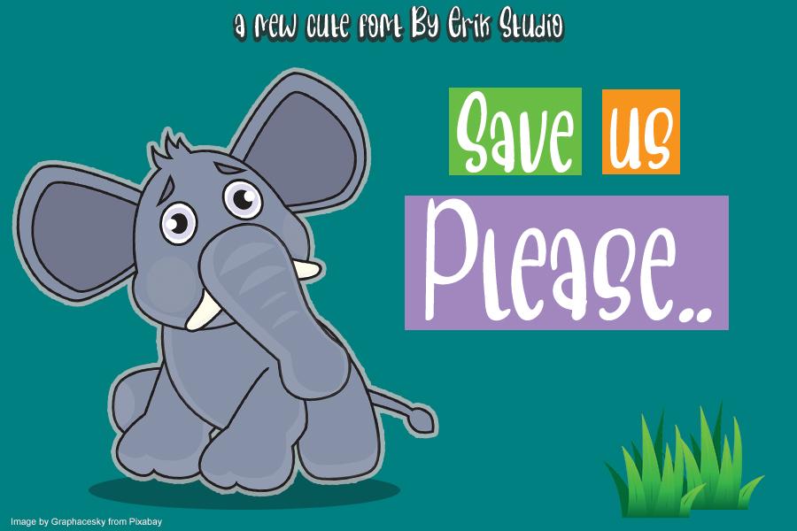 Save Us Please Font