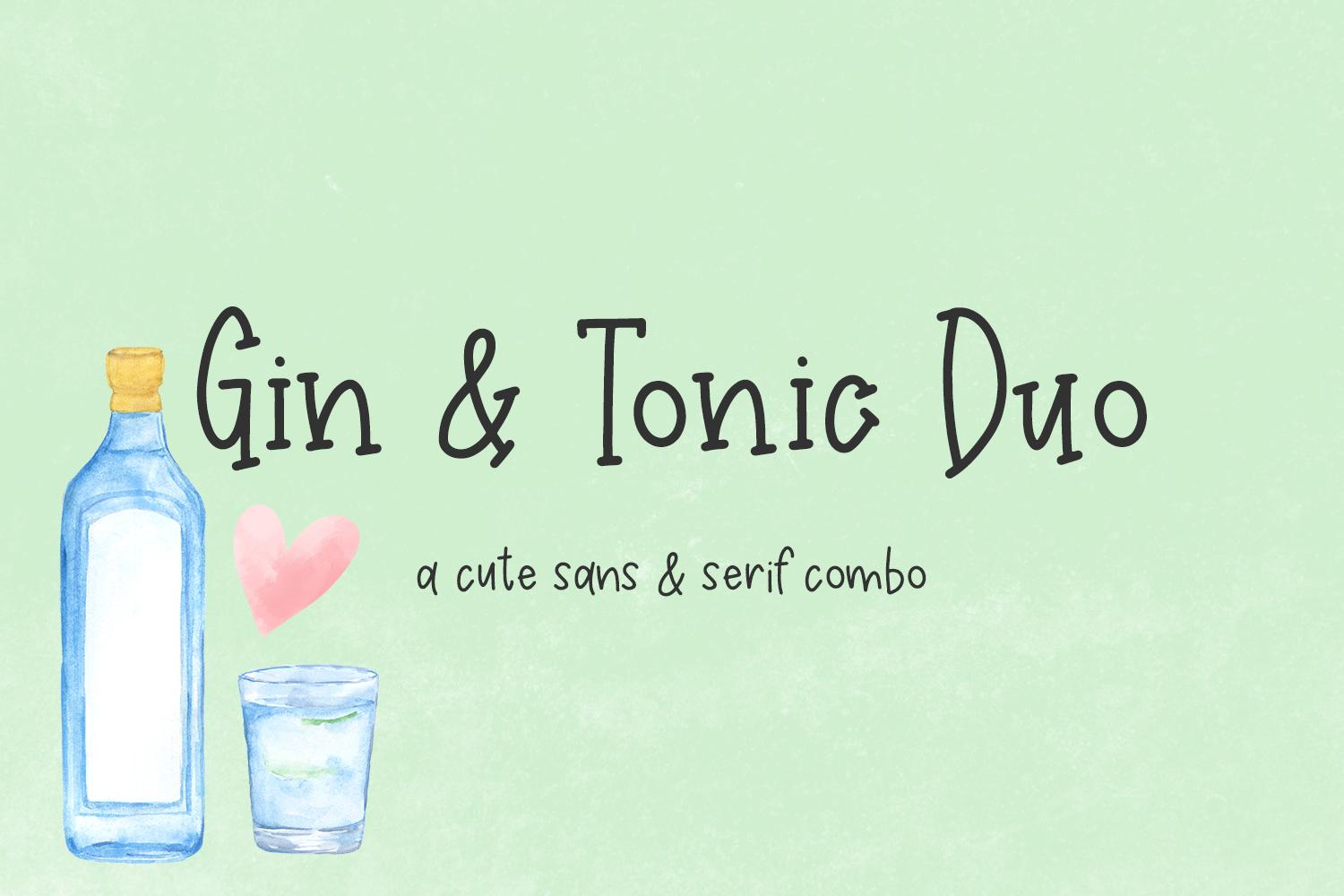 Gin & Tonic Duo Font