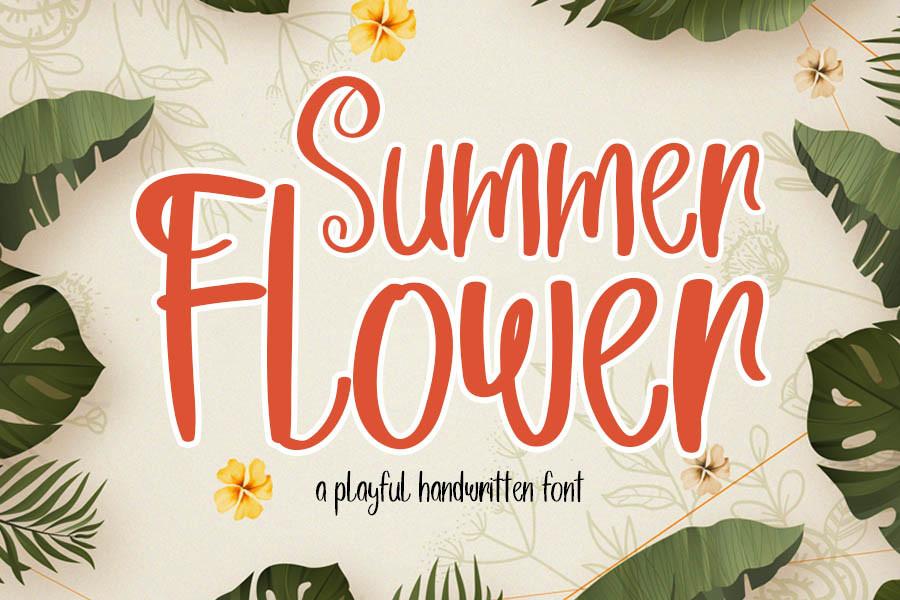 Summer Flower Font