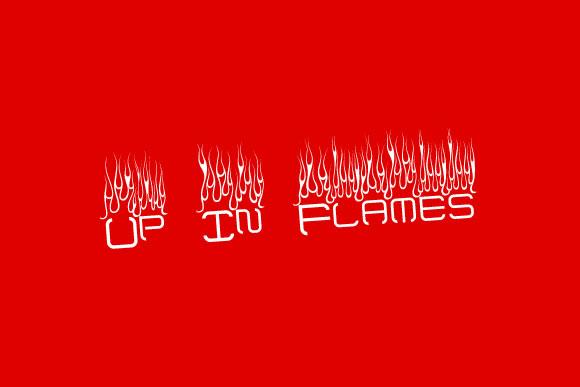 Up in Flames Font
