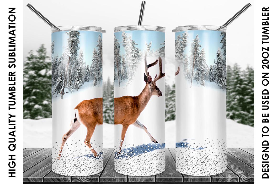 Traveling Deer 20oz Skinny Tumbler