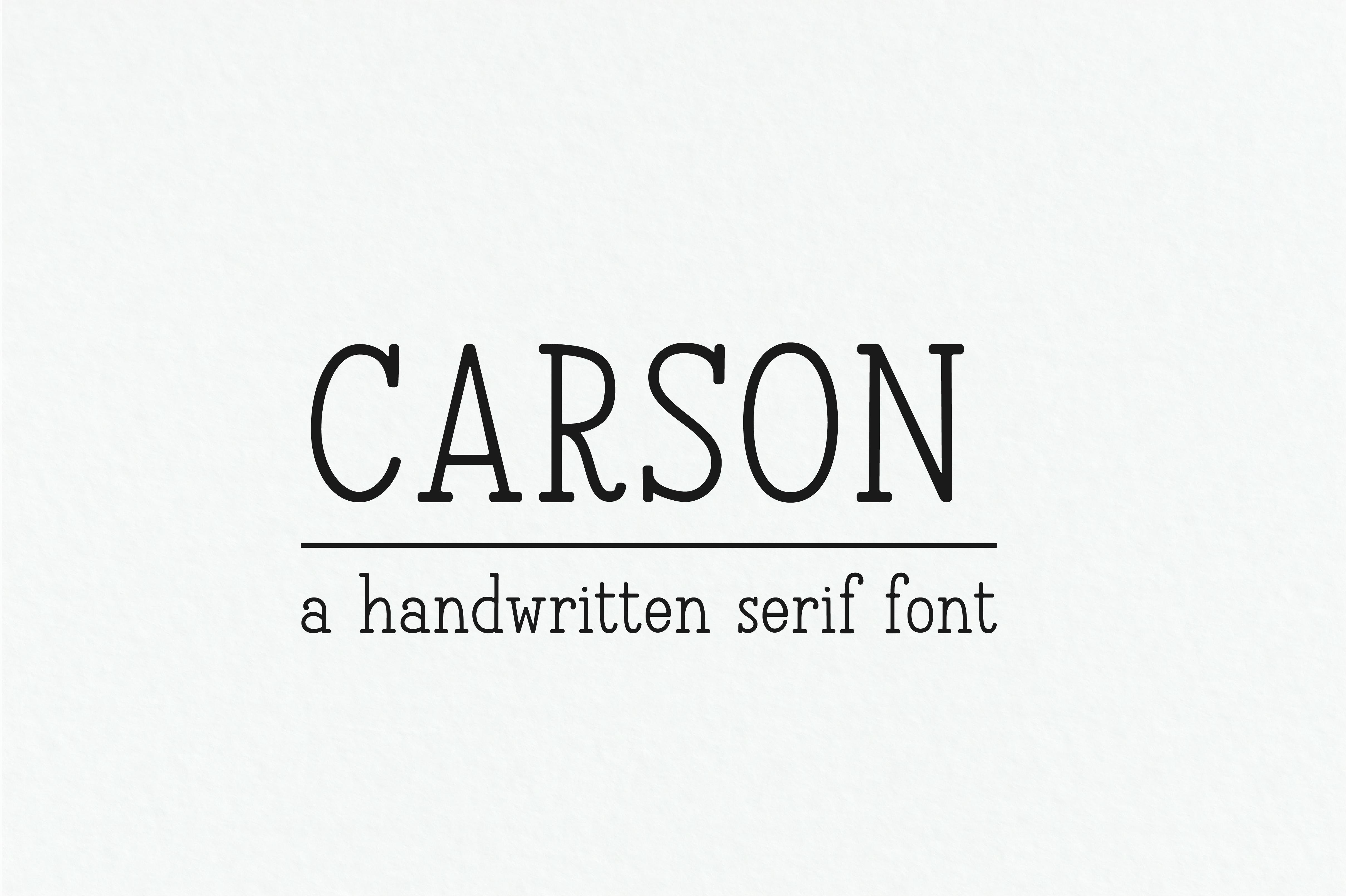 Carson Font
