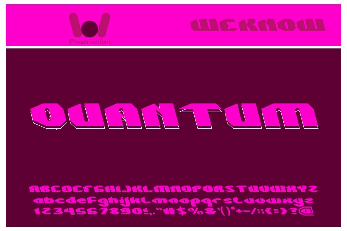 Quantum Font