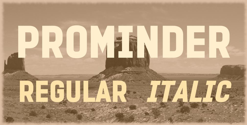 Prominder Font
