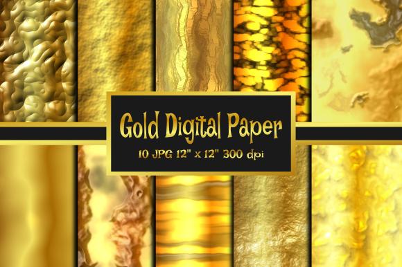 Gold Digital Paper Background