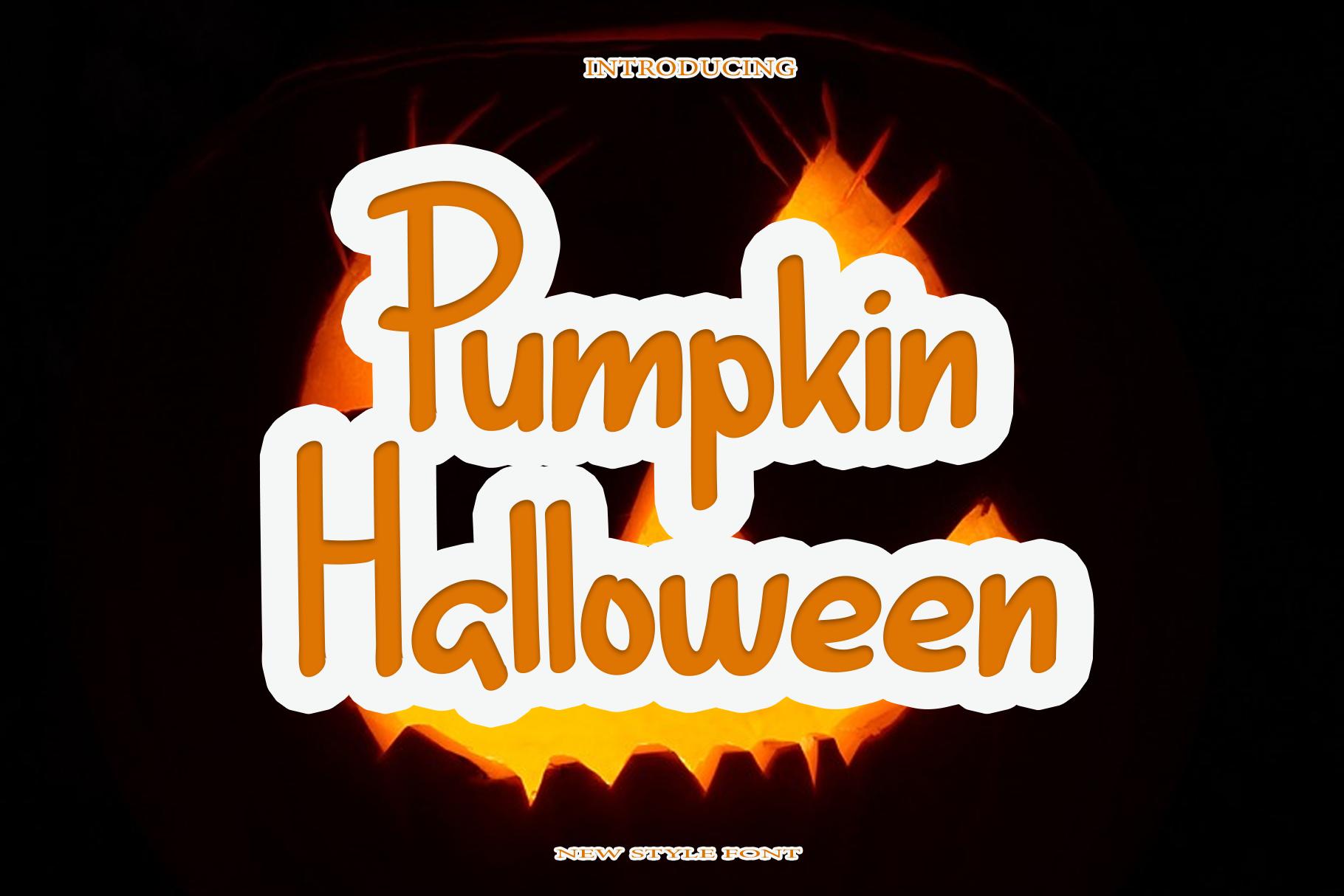 Pumpkin Halloween Font