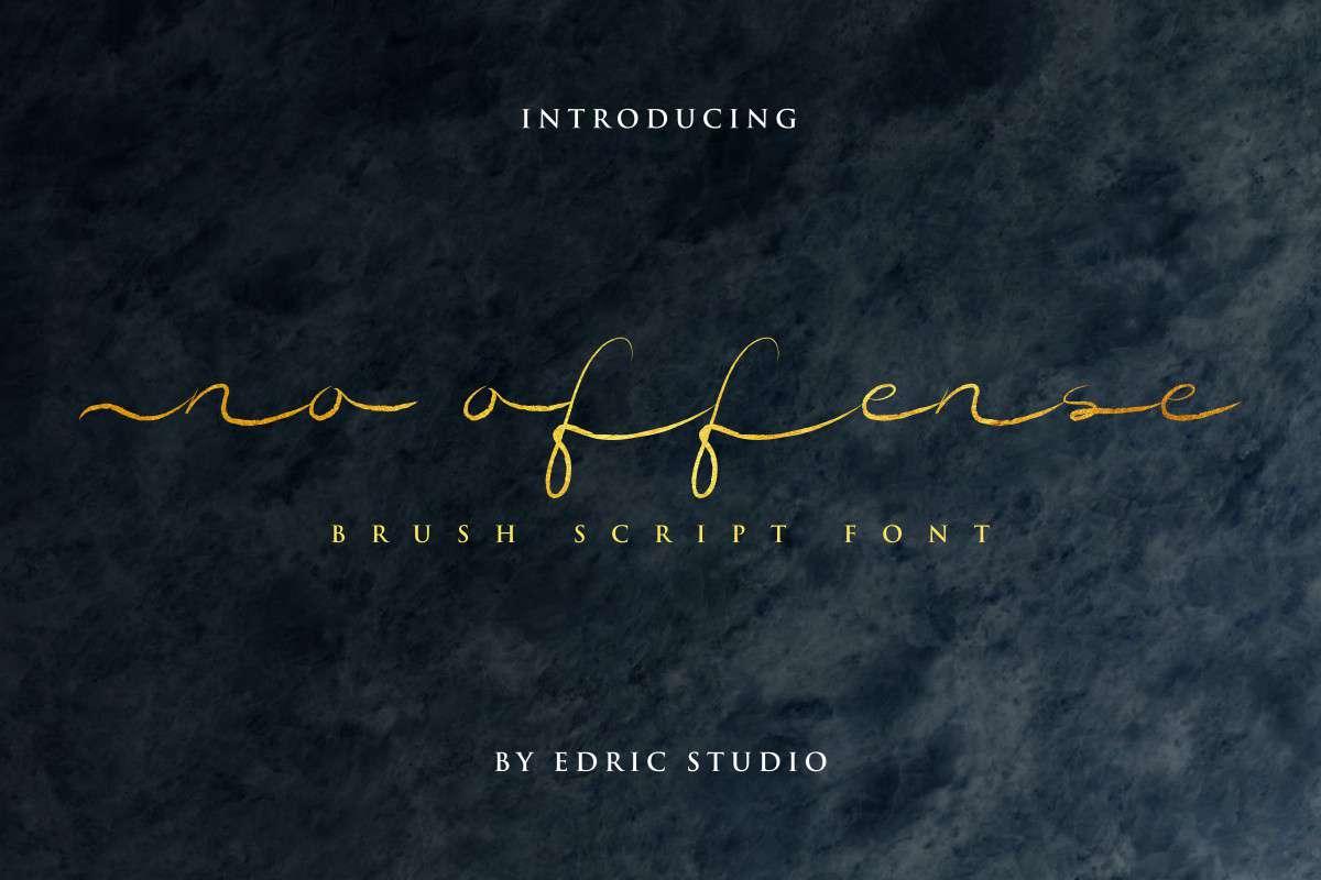 No Offense Font