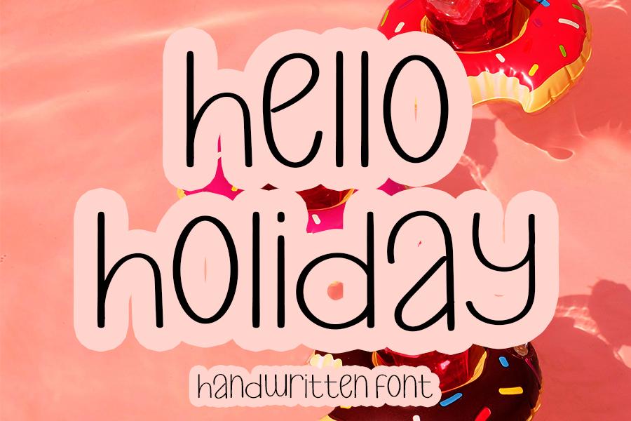 Hello Holiday Font