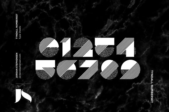 Tyndall Free Number Set Font