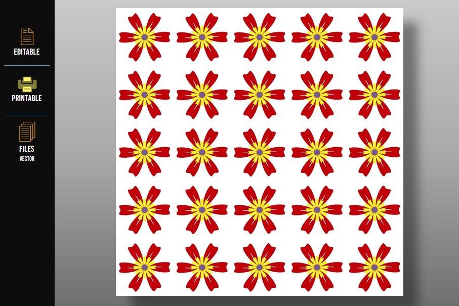Colored Flowers Pattern